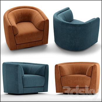 北欧单人休闲沙发椅素材之家精选3D模型