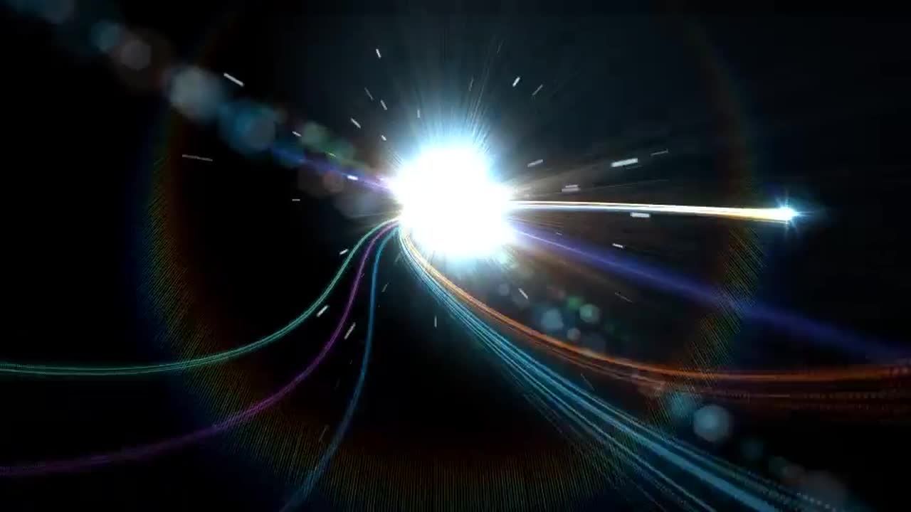 轻巧干净明亮霓虹灯发光条纹展示徽标素材库精选AE模板