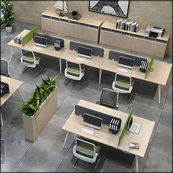 现代办公桌办公椅素材之家精选3D模型