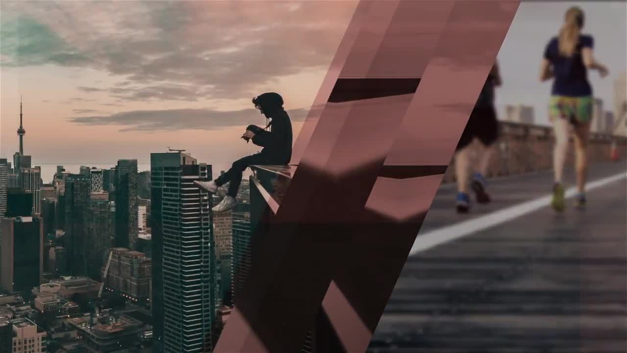 干净而现代的最小幻灯片效果展示素材库精选AE模板