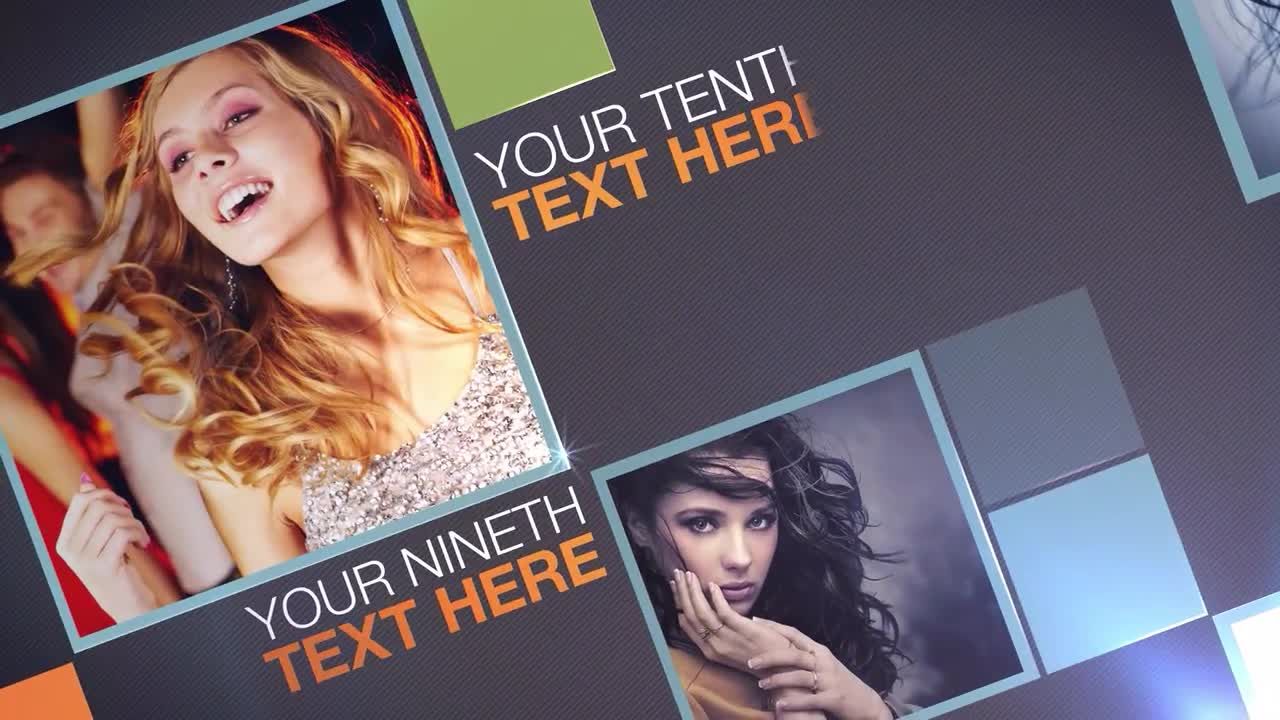 翻页盒照片展示动画素材库精选AE模板