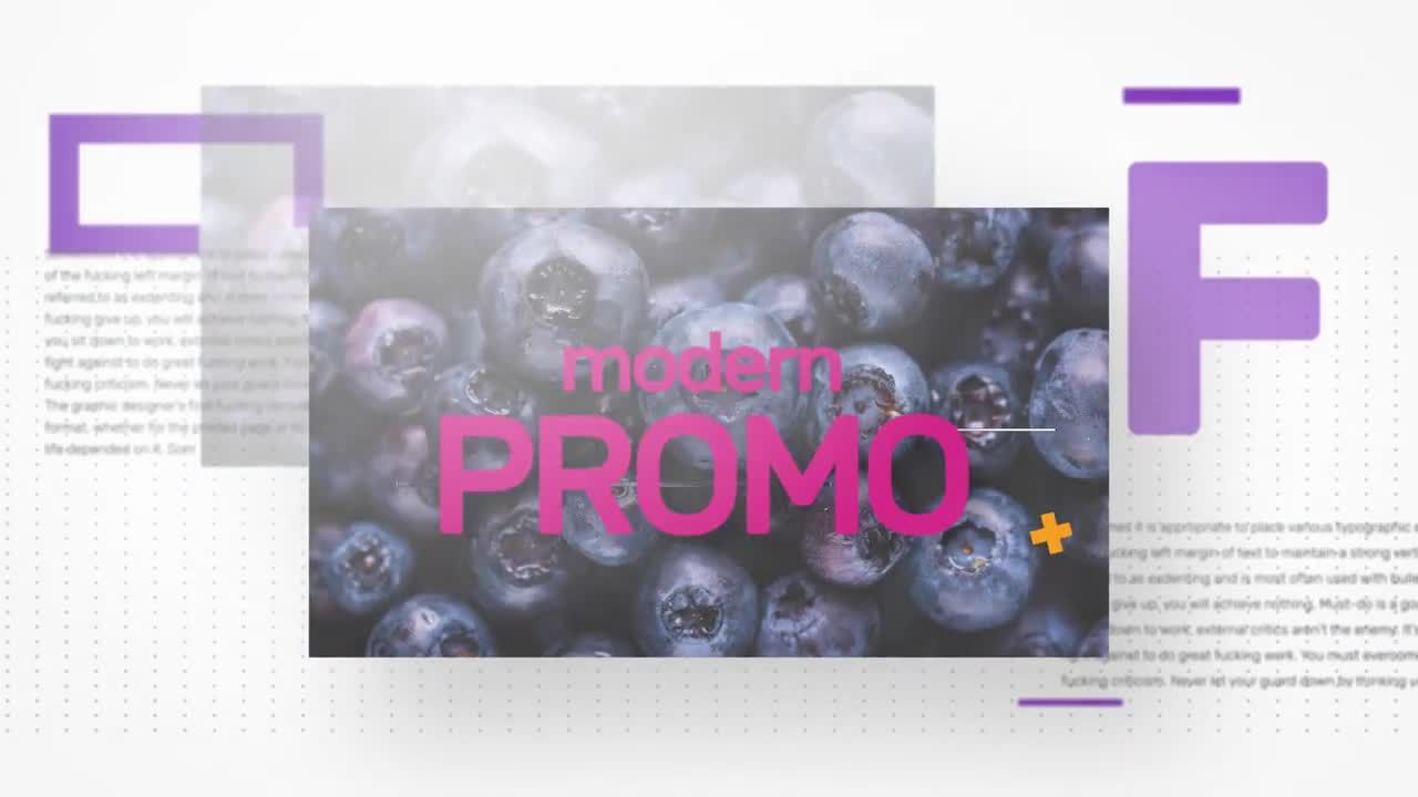 优雅的故障和扭曲效果幻灯片动画素材库精选AE模板