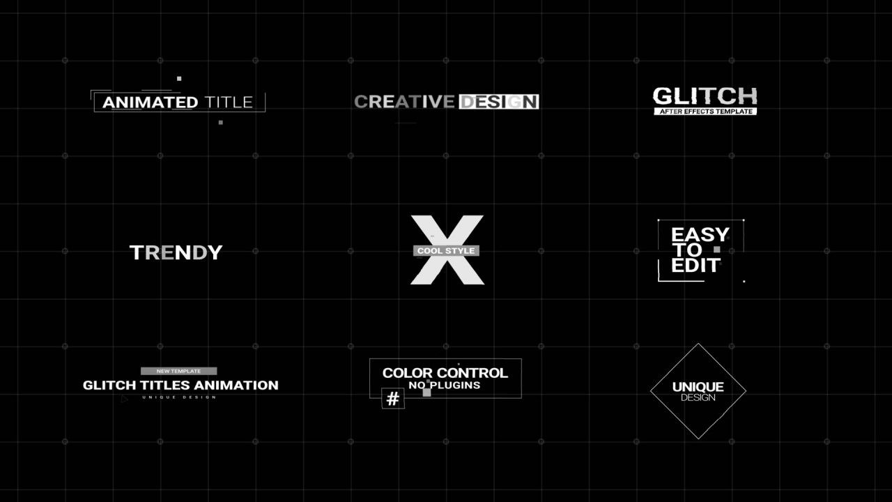 18种全屏动画小故障标题