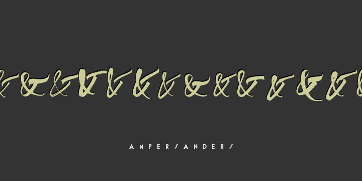 Ampersanders Font素材之家精选英文字体