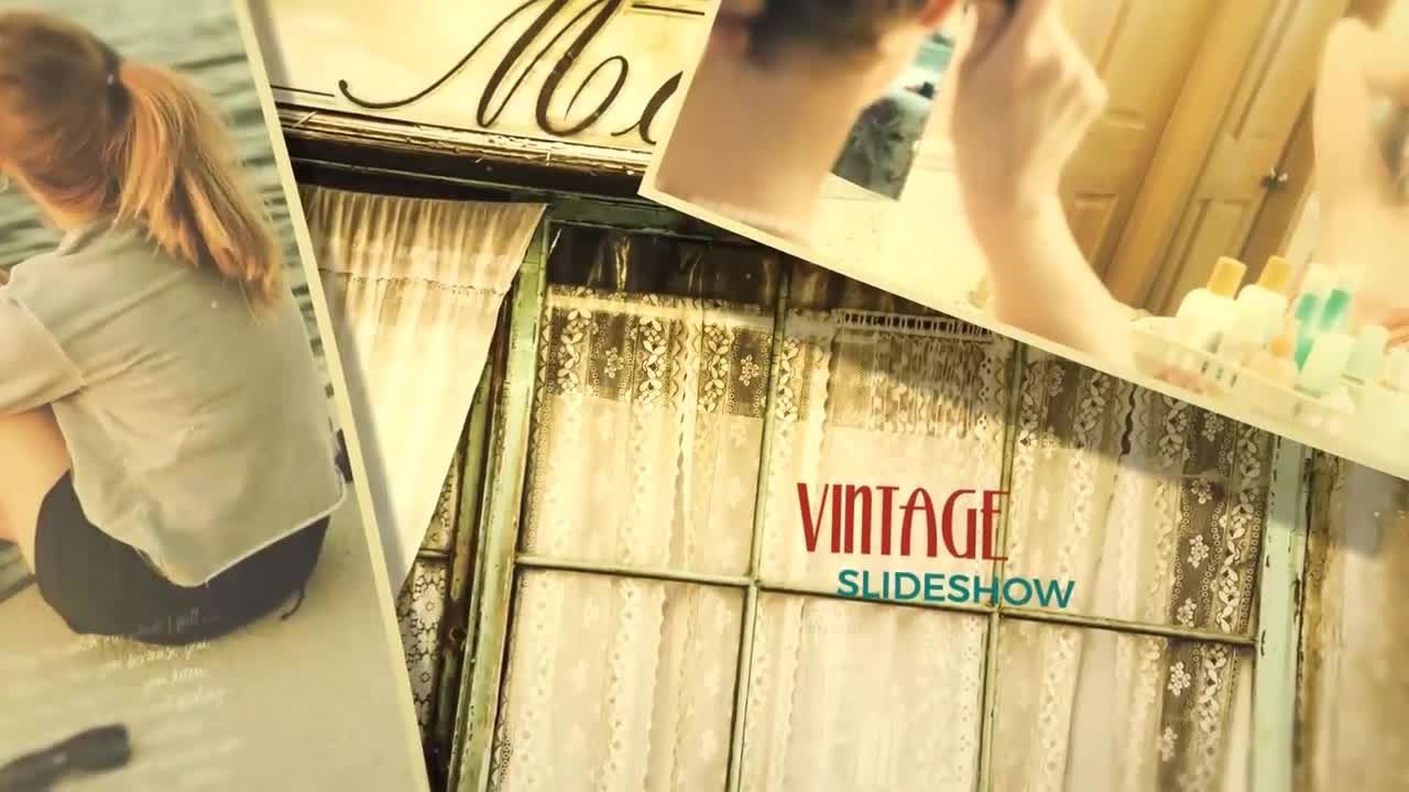 复古风格旅行照片展示素材库精选AE模板