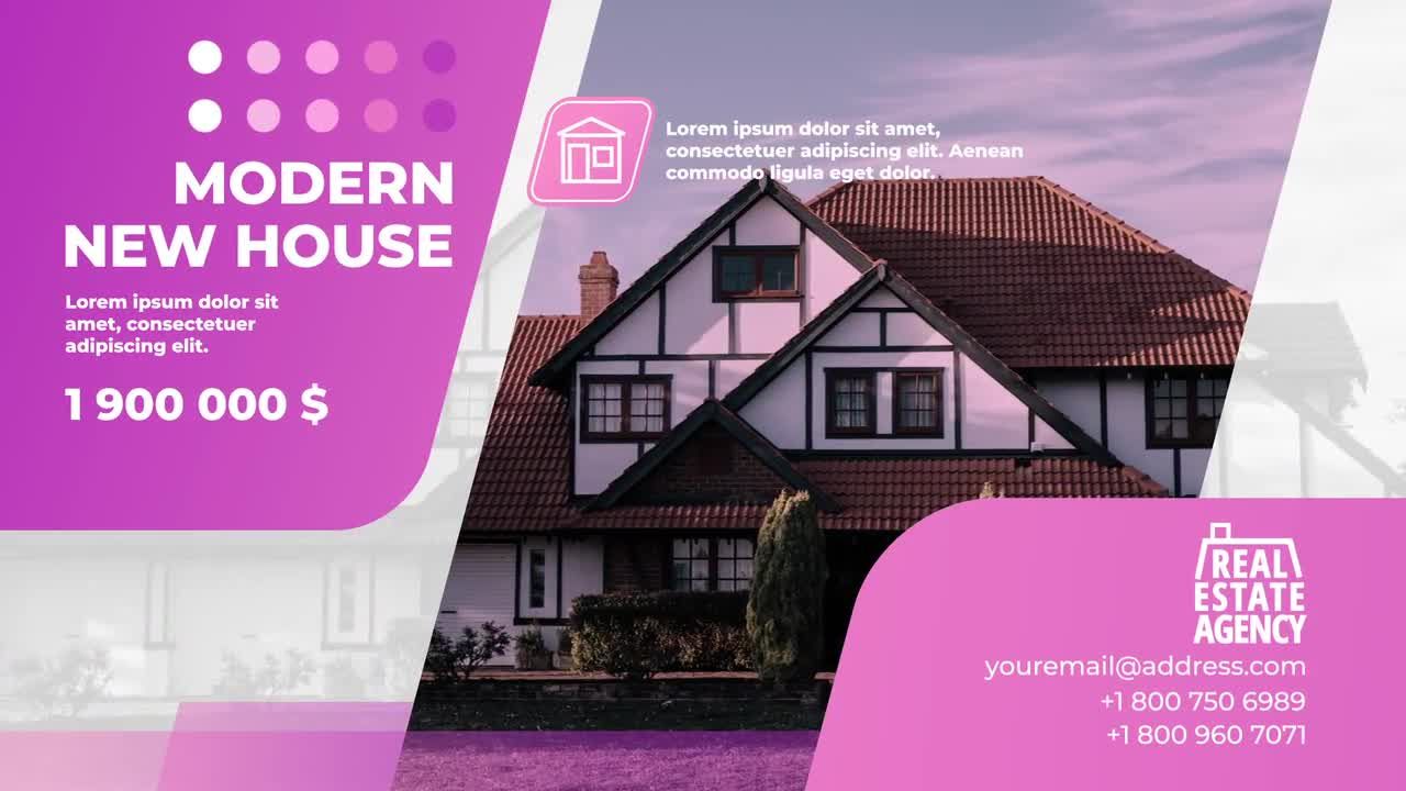 简单设计时尚房地产促销素材库精选AE模板