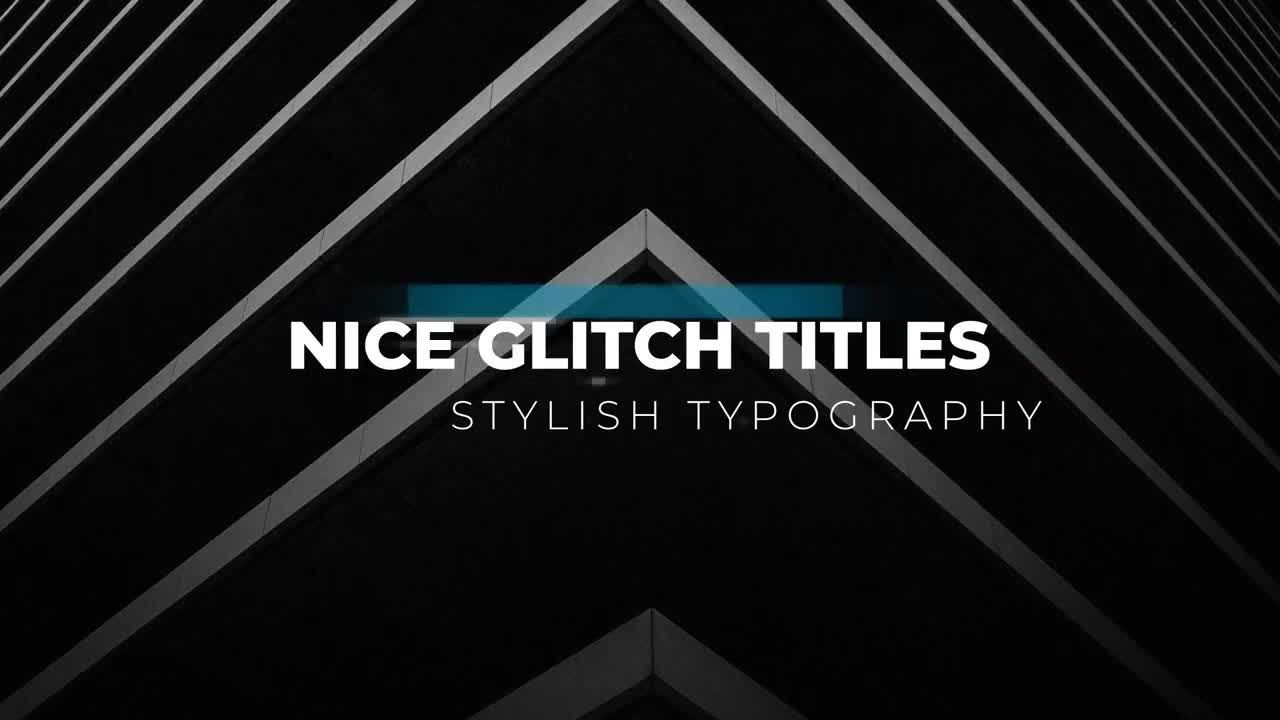 12个小故障标题4k效果素材库精选AE模板