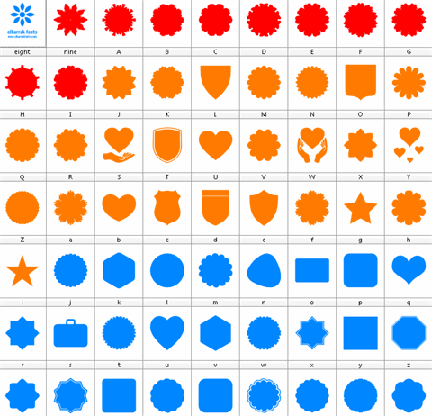 Font Shapes 2019 font素材之家精选英文字体