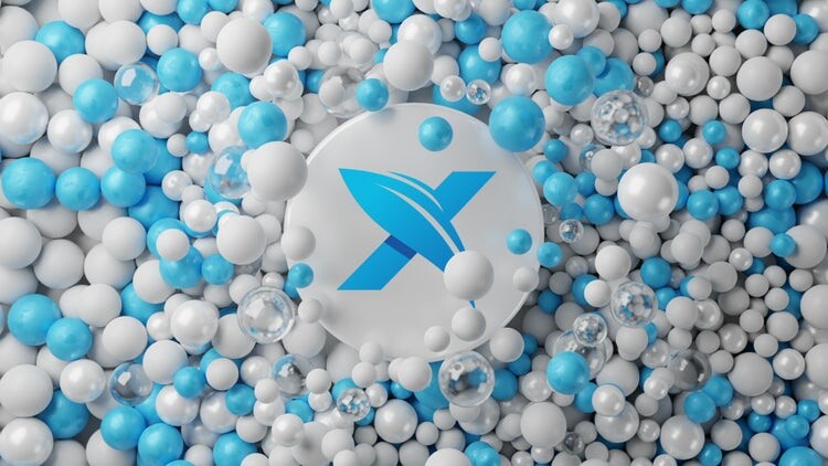 现代干净的3D球展示徽标素材库精选AE模板