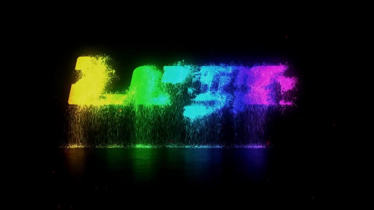 燃烧颜色徽标转场动画素材库精选AE模板