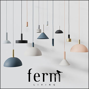 工业风吧台餐厅灯具小吊灯素材之家精选3D模型