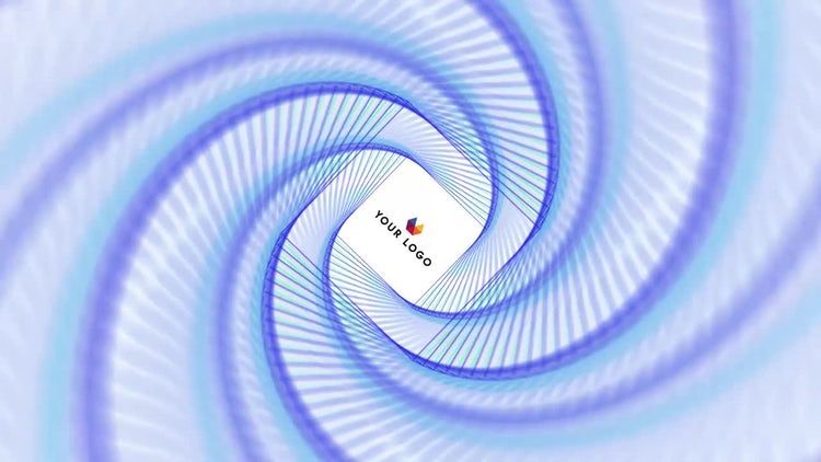 旋涡式logo展示动态After Effects模板