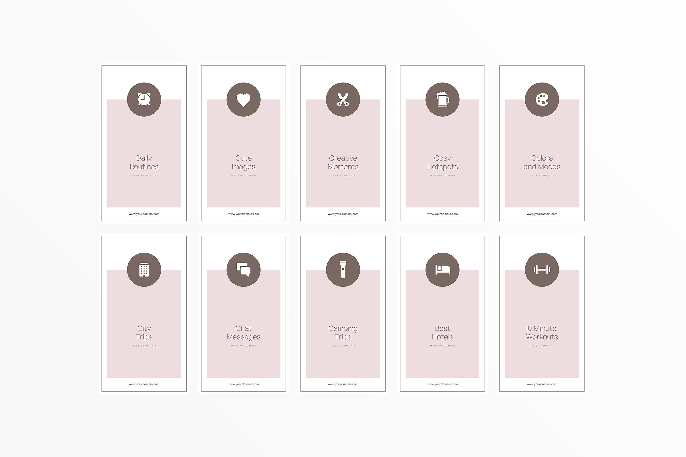 新媒体文章贴图设计模板素材库精选 Austria Instagram Highlights插图(26)