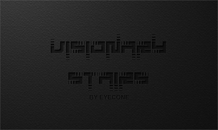 Visionary Strips font插图2 Visionary Strips font插图2