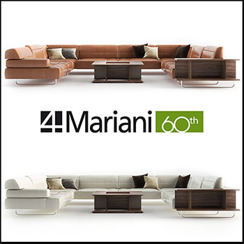 沙发茶几组合和扶手椅素材之家精选3D模型