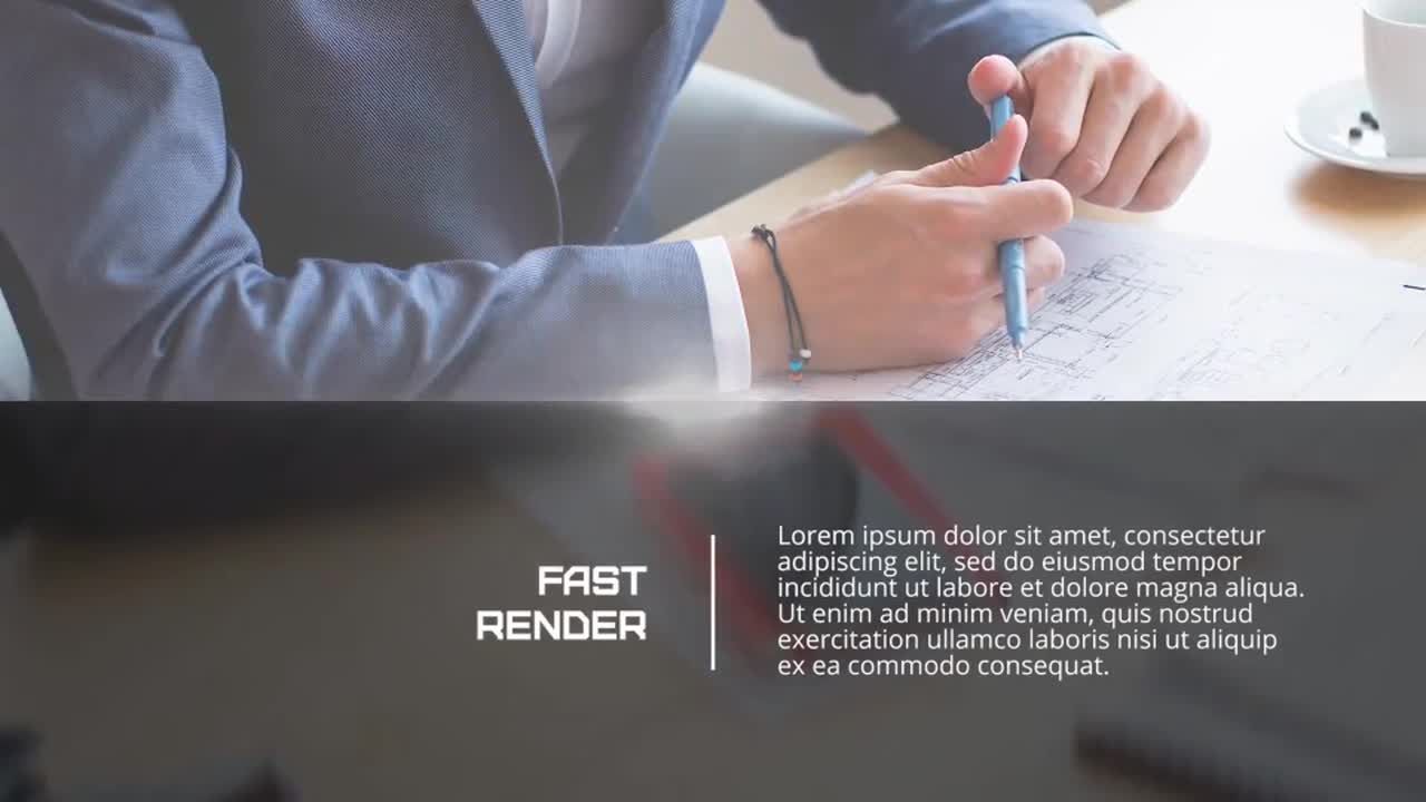 优雅的商业广告演示文稿素材库精选PR模板