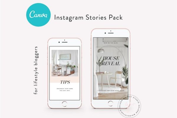 创意生活场景INS博客故事贴图模板素材库精选 CANVA Insta Stories Templates Vol.1