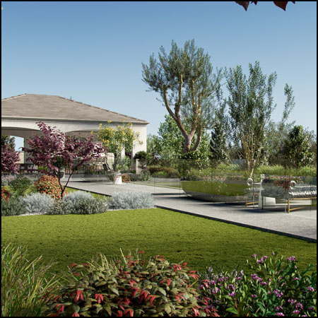 15种花园景观美化灌木和树木绿色植物素材之家精选3D模型