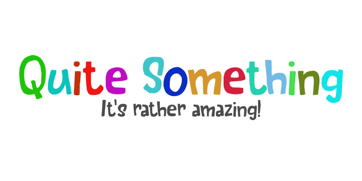 Quite Something素材之家精选英文字体