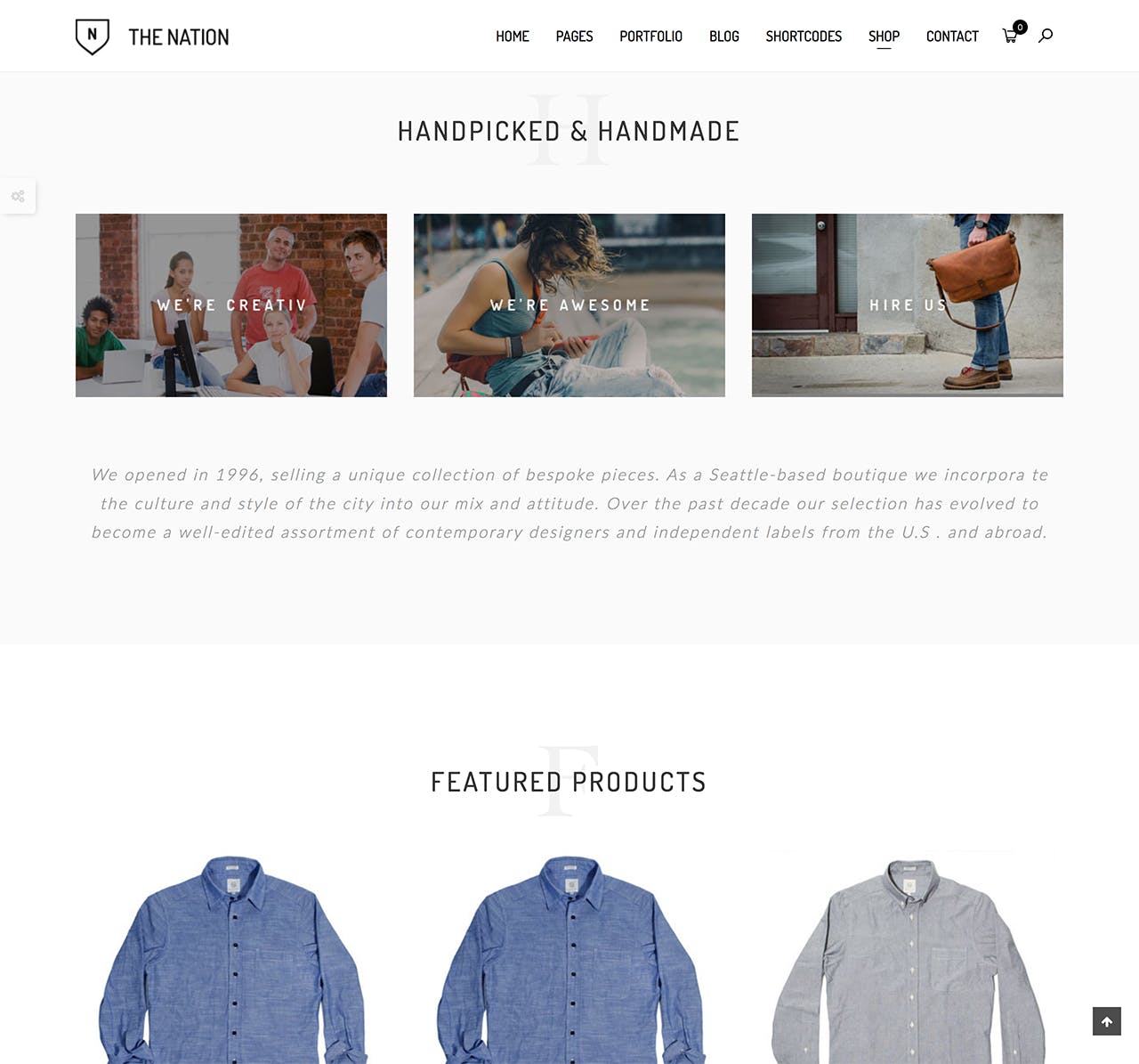 单页&多页品牌网站设计Drupal网站主题模板素材库精选 Nation – One & multi pages Drupal 8 theme插图(2)