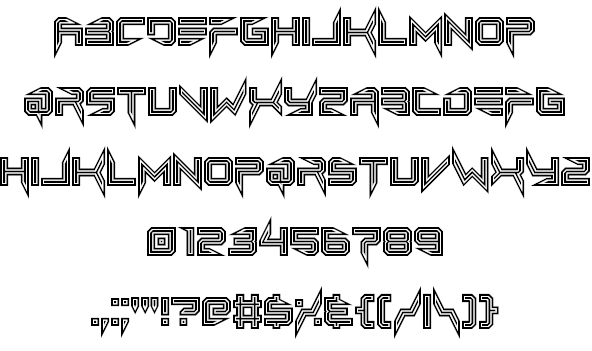 Lethal Injector font插图2 Lethal Injector font插图2