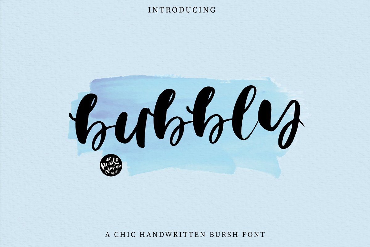 Bubbly | Brush Font素材之家精选英文字体