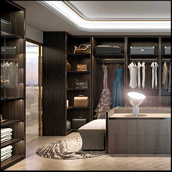豪华步入式衣柜素材之家精选3D模型