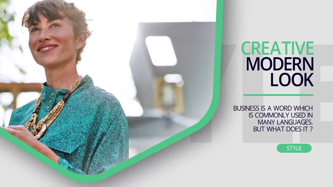 专业简洁流畅商务风格素材库精选AE模板