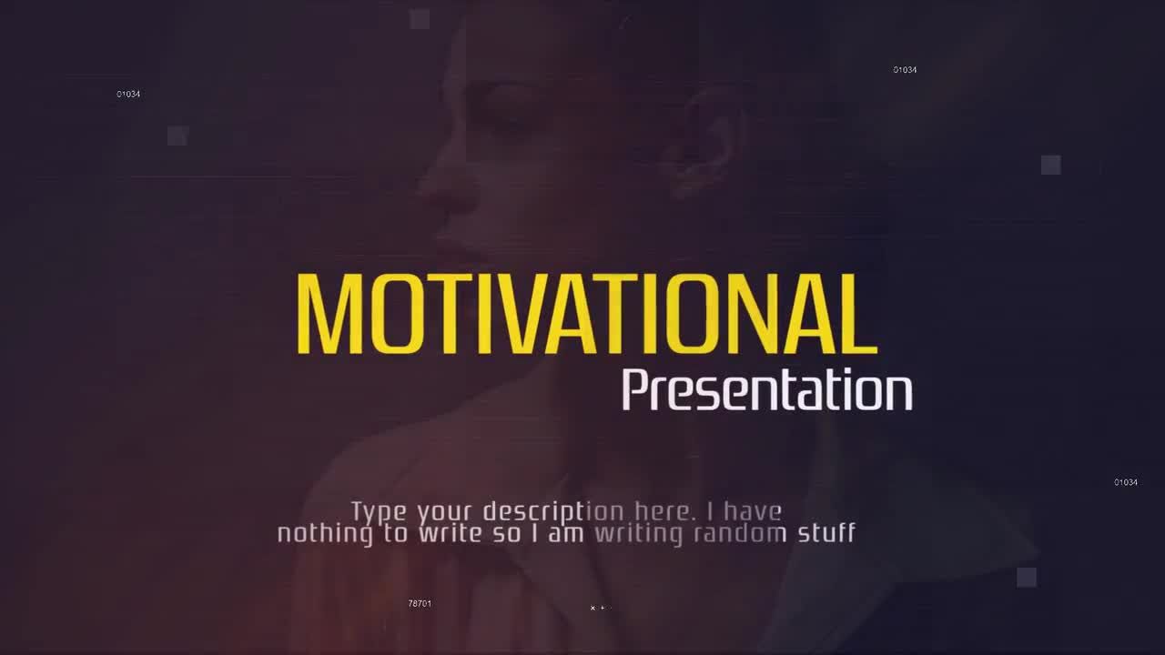 励志幻灯片开场白素材库推荐PR模板