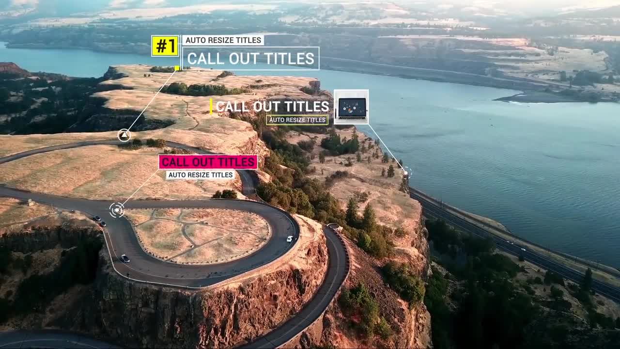 15个独特的呼出标题素材库精选AE模板