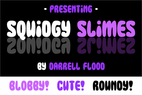 Squidgy Slimes font素材之家精选英文字体