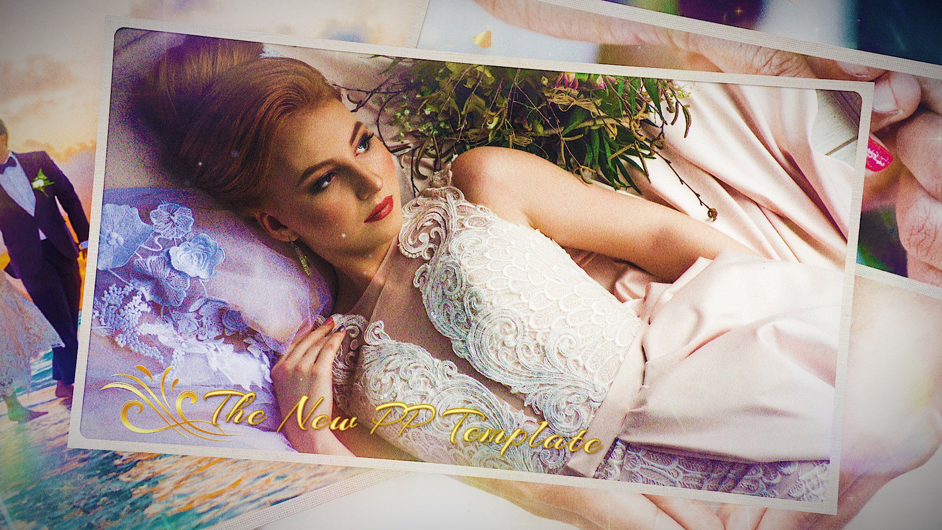 浪漫婚礼过渡幻灯片Pr模板