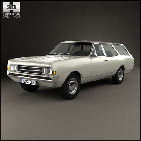 欧宝Opel Rekord C Caravan 1967汽车素材之家精选3D模型