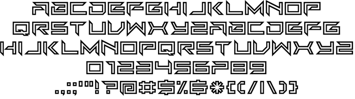 EC_Hollow font插图1