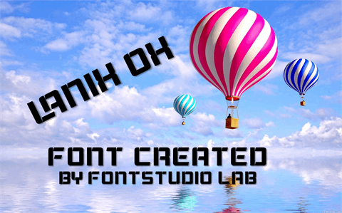 Lanix Ox font素材之家精选英文字体