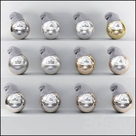 金属制品金属材料库素材之家精选3D模型