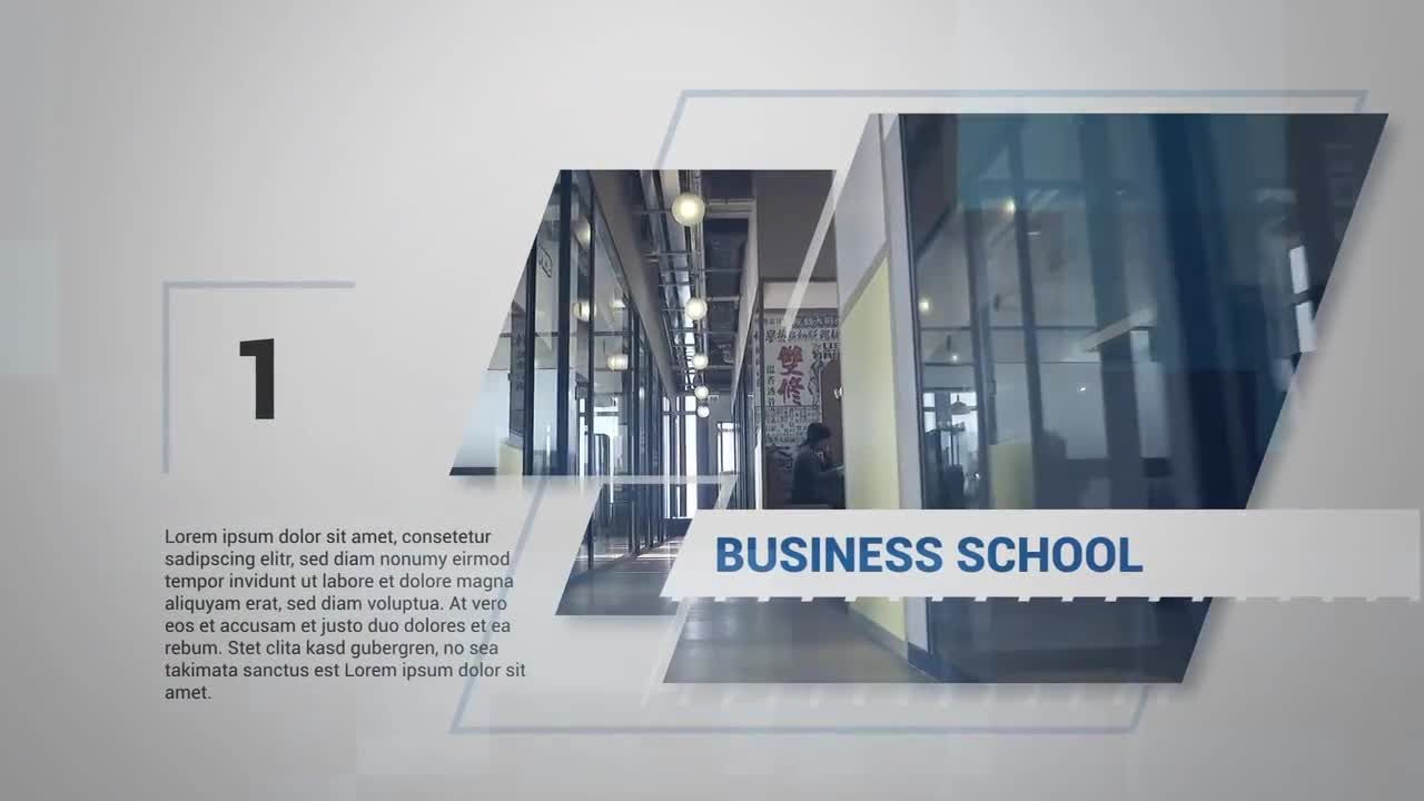 流畅简单时尚的企业幻灯片素材库精选AE模板