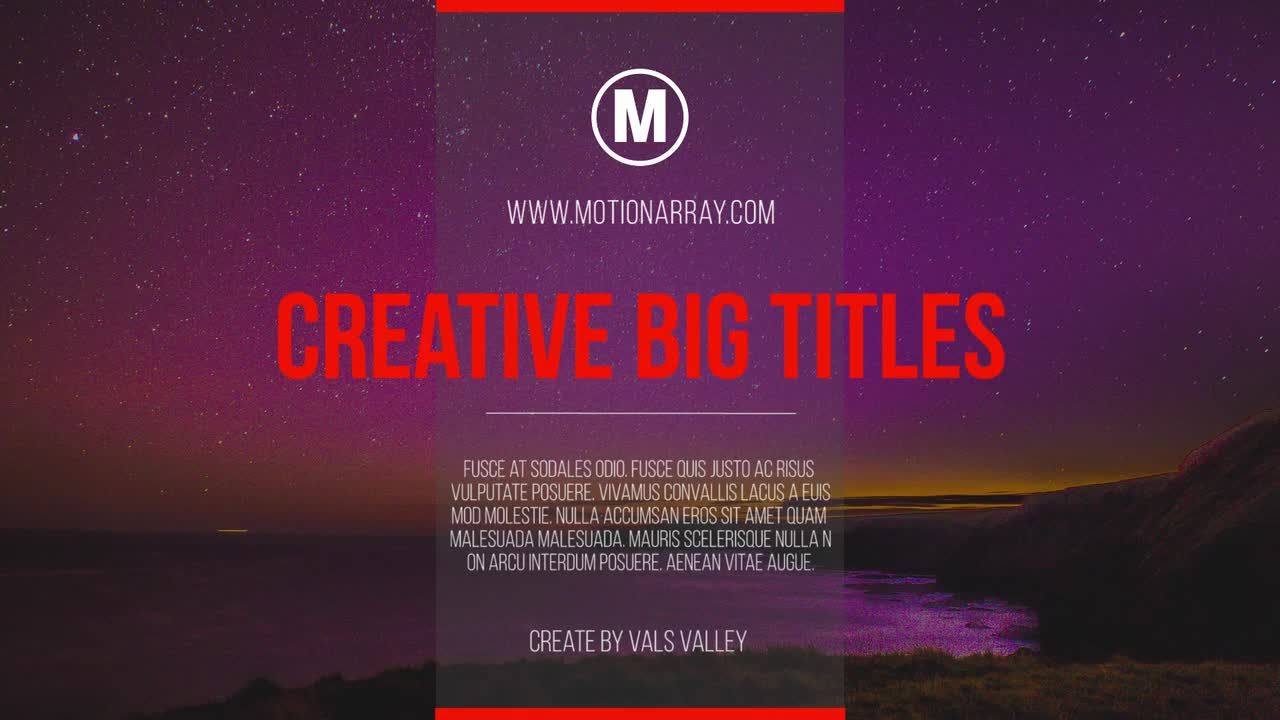 12个下三分之一广告全屏标题素材库推荐PR模板