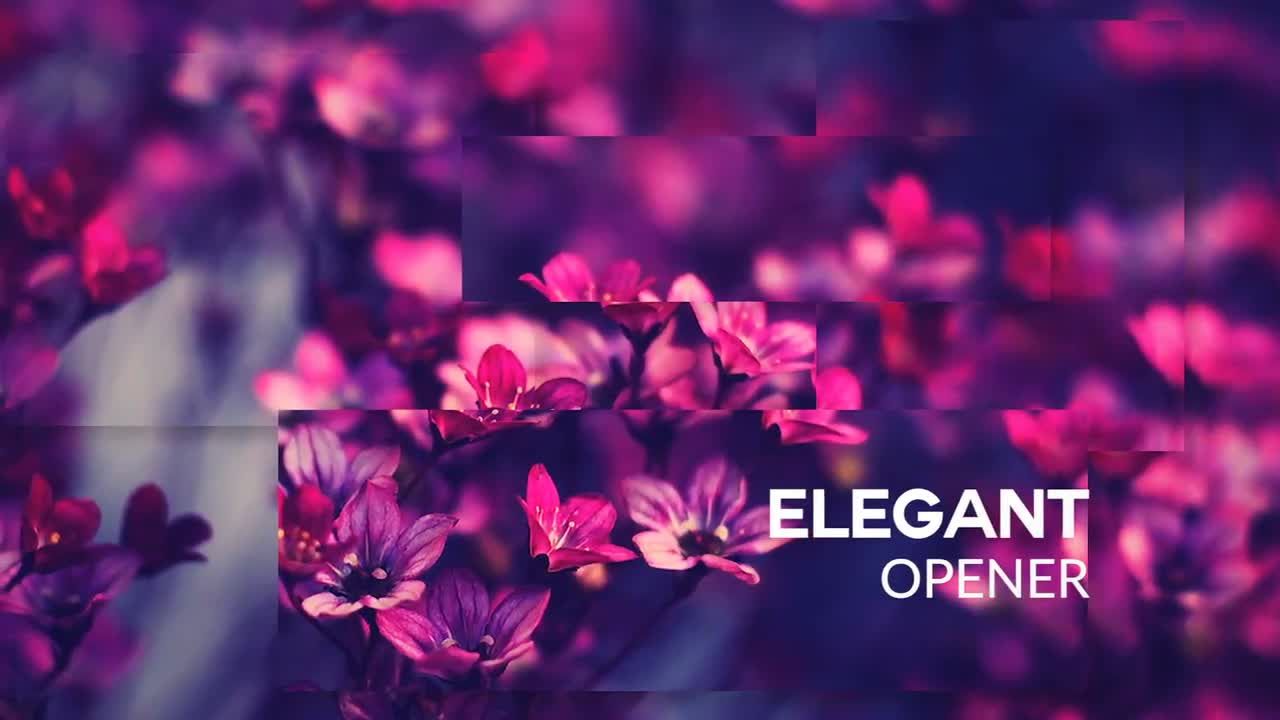 15个优雅幻灯片开场白素材库推荐PR模板