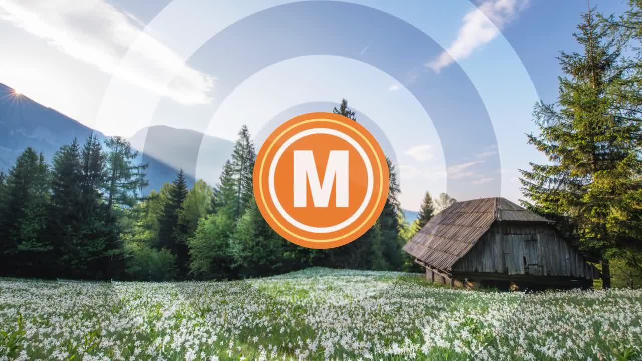 动态可移动圆圈logo幻灯片片头展示素材库精选AE模板