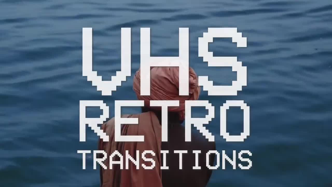 10个VHS复古过渡/VHS磁带效果Pr模板