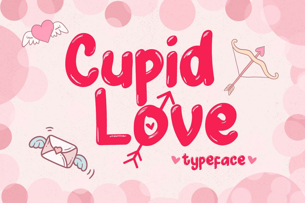Cupid Love – A Lovely Typeface Regular Font素材之家精选英文字体