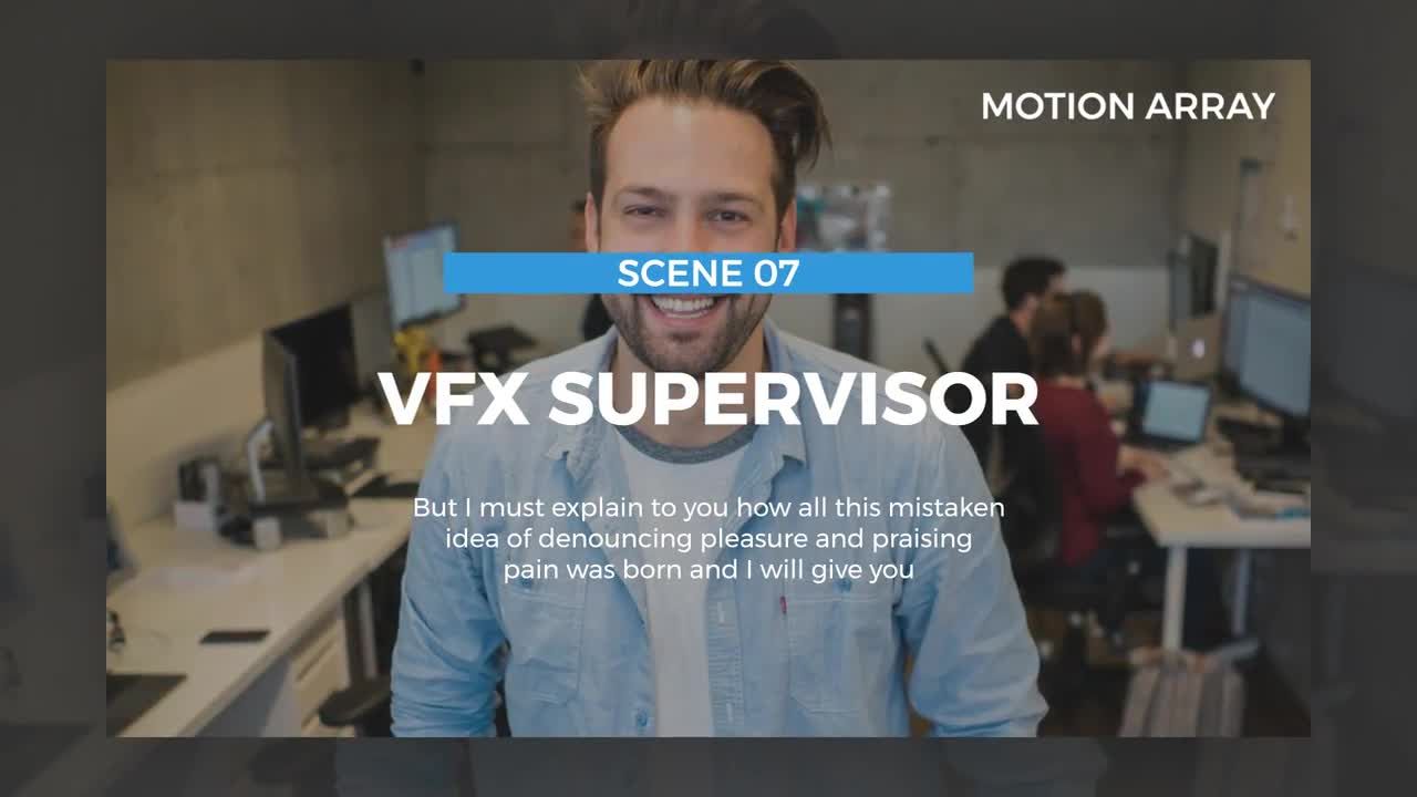 可编辑文本的现代幻灯片素材库精选AE模板