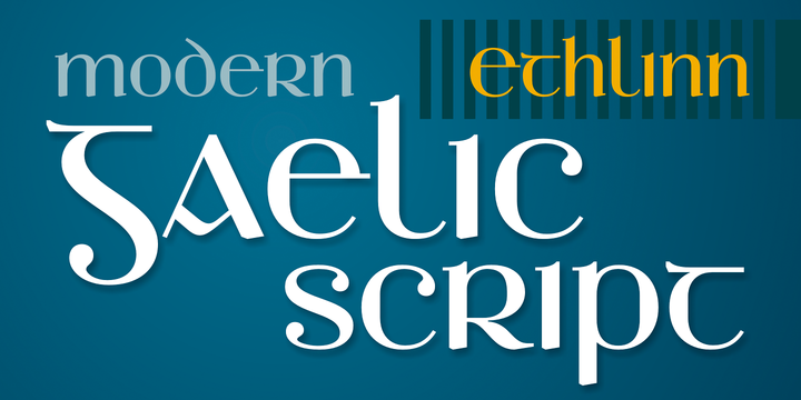 Ethlinn Font Scrip素材之家精选英文字体