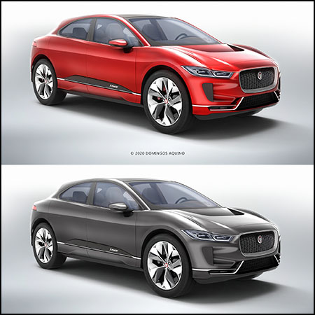 捷豹Jaguar I-Pace 2020 汽车素材之家精选3D模型