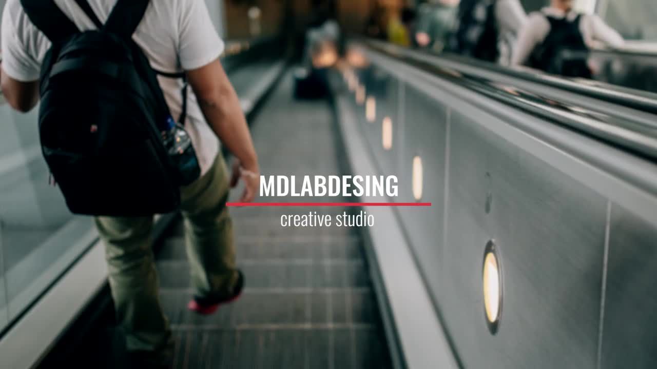 简单的下三分之一字幕条动画素材库推荐PR模板