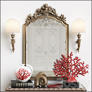 梳妆镜和艺术装饰品素材之家精选3D模型