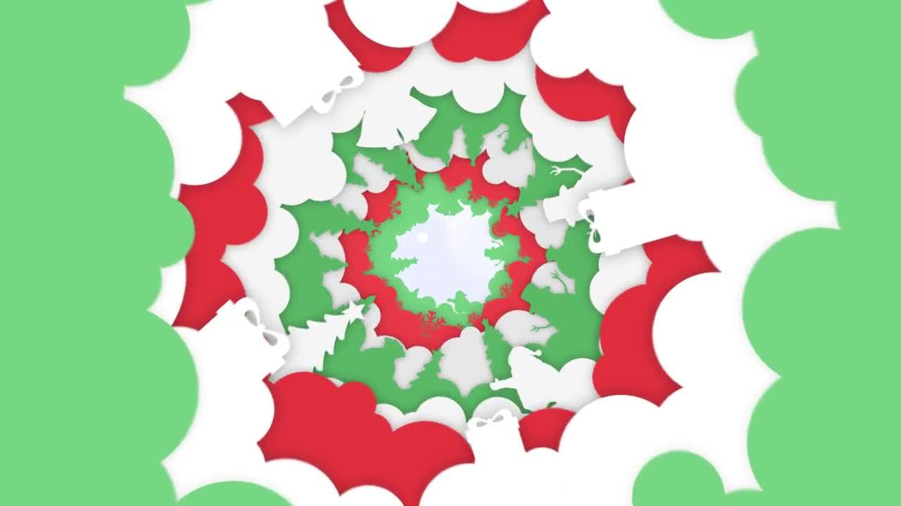 圣诞万花筒开场动画素材库精选AE模板