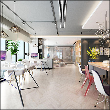 现代欧式办公室室内场景素材之家精选3D模型