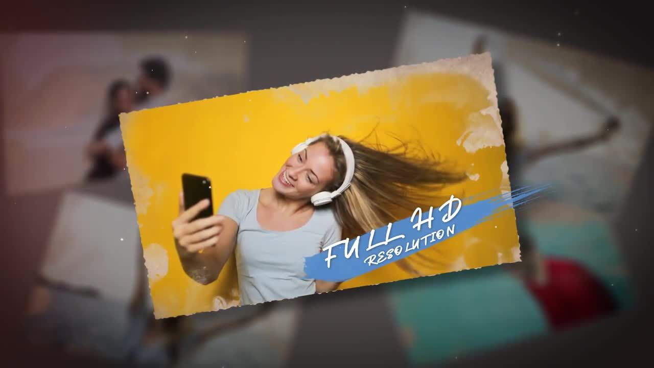 水墨风格图片展示动画AE模版